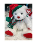 Ty Buddy Merry The Bear White TY Classic Plush  (12.5 inch) Christmas Gi... - €18,97 EUR