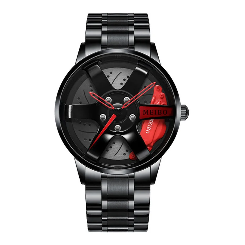  Automatic Electroplated Car Steering Wheel Non-Mechanical Sports Watch #20 - $15.99