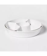 6pc Melamine 5-Section Serving Platter White - £43.96 GBP