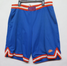 Nike Supreme Court Classic Hoops Basketball Shorts Blue Orange SZ XL VTG Warm Up - $33.20