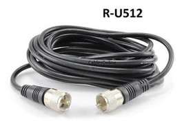 12Ft Rg58 Coax Uhf (Pl259) Male/Male 50 Ohm Antenna Cable - R-U512 - £17.57 GBP