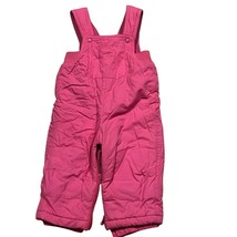 Toddler Girls Pink Snow Bib Overalls 12M Size By The Childrens Place - $17.28