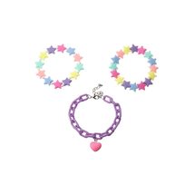 3PCS Beach Fashion Jewelry Trendy Women Girl Resin Bracelet Acrylic Bracelet Sta - £8.92 GBP