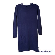 Atmosphere Womens Navy Blue Front Pockets Sweater Dress Size 4 New  - $12.99