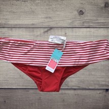 Seafolly Red White Womens Size US 12 Riviera Stripe Hipster Bikini Bottom NWT - £9.28 GBP