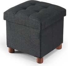 Brian &amp; Dany Small Ottoman With Storage, Small Storage Ottoman Foot Rest... - $39.97