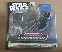 Star Wars Micro Galaxy Squadron Series 3 Plo Koon&#39;s Jedi Starfighter #0059 Rare - £54.52 GBP