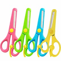 4Pcs Preschool Training Scissors Children Safety Scissors Pre-School Training Sc - £10.14 GBP