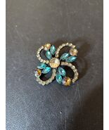 1.9375 x 1.9375 square rhinestone in gunmetal grey brooch - €17,04 EUR