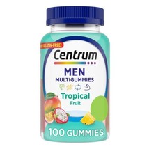 Centrum Men&#39;s Multivitamin Gummies, Tropical Fruit Flavors Made from Natural - £11.83 GBP