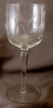 Glastonbury Lotus Wheat Water Goblet 7-1/8&quot; Clear Stem 1500 - $12.25