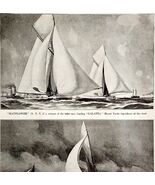 Mayflower Galatea Valkyrie Vigilant 1930 America&#39;s Cup Race Nautical Pri... - €25,92 EUR