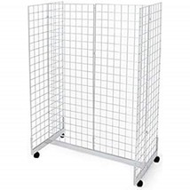 New White  Gridwall Gondola Merchandiser 2&#39; x 6&#39; - £159.16 GBP