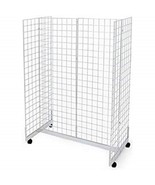 New White  Gridwall Gondola Merchandiser 2&#39; x 6&#39; - $3,966.61 MXN