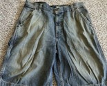 Old Navy Shorts Mens 36 Blue Cargo Utility Baggy Loose Distressed Denim Y2K - £13.51 GBP