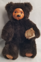 Vintage Robert Raikes Plush 1989 Wood Face Bear Cookie  660330: w/tag: FREE SHIP - £21.31 GBP