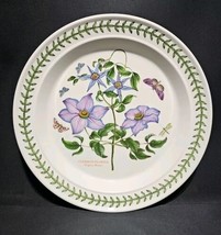 Portmeirion Botanic Garden Dinner Plate 10.5&quot; Clematis Florida Virgins B... - $584.10 MXN