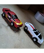 For Parts Only! Unbranded Slot Cars Red Camaro, White Corvette Unknown C... - €8,46 EUR