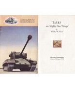 HARDcover book: &quot;Tanks Are Mighty Fine Things&quot; Chrysler Corp; 1946, 144 ... - $278.46 MXN