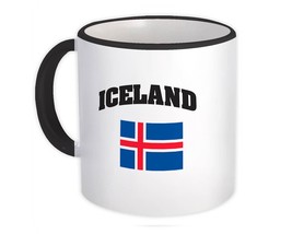 Iceland : Gift Mug Flag Chest Icelandic Expat Country Patriotic Flags Tr... - $15.90