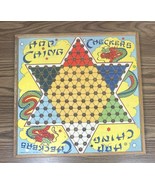 Vtg J Pressman &amp; Co Inc NY Hop Ching Chinese Checker Game Board 1950&#39;s D... - $312.85 MXN