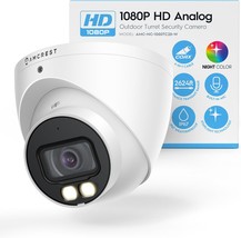 Night Color Turret Analog Camera w 131ft Full Color Nightvision Security Camera  - £57.84 GBP