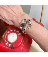 1970s OOAK Unisex Silver Bangle Bracelet Unique Vintage Unisex Jewelry Gift - $732.45 CAD