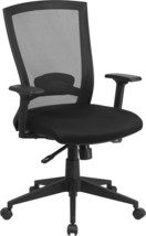 Black Mid-Back Mesh Chair HL-0004K-GG - £178.46 GBP