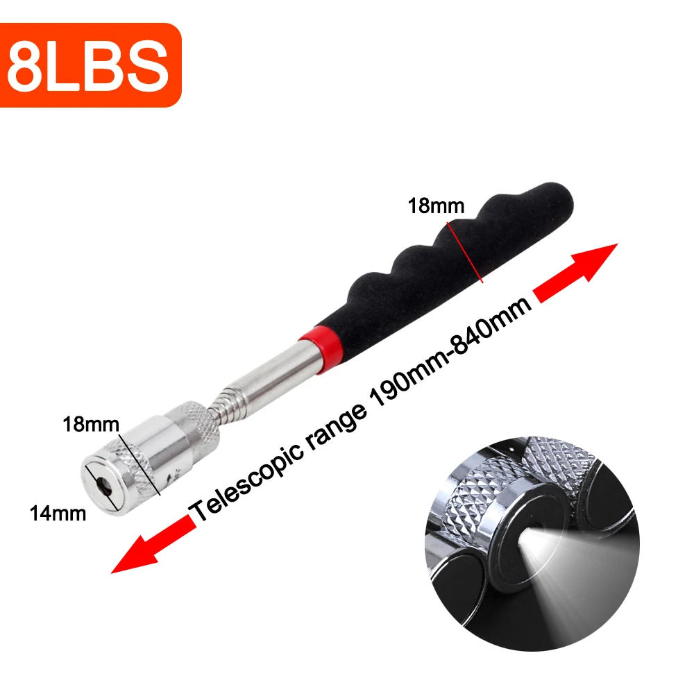 Mini Portable Telescopic Magnetic Magnet Pen Pick Up Tool Extendable Pickup Rod  - £132.53 GBP