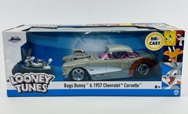Jada Hollywood Rides Looney Tunes Bugs Bunny and 1957 Chevy Corvette 1:2... - $39.48