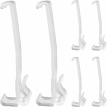 Valance Clips 6Pcs 3-1/4&#39;&#39; Window Blinds Hidden Clip Clear Plastic for H... - £8.72 GBP