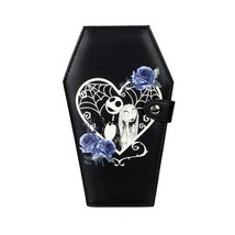 Gothic Coffin-shaped Purse Bifold Stylish Credit Card Holder Versatile C... - $18.25