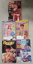 Vintage Crochet Magazines Patterns 1980s 1990s Lot of 5 Crochet newsletter Quick - £11.96 GBP