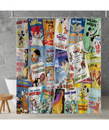 Disney Poster Collage Waterproof Polyester Shower Curtain with Hooks - $608.14 MXN+