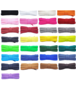 Flat  Shoelaces for Athletic Sneaker Shoe Laces With various color - £4.78 GBP