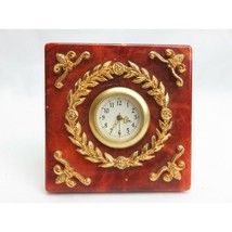 ITALIAN CHIELLINI DESK CLOCK MADE IN ITALY Vintage (2000) mini clock red... - £127.89 GBP
