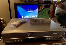 Samsung DVD + VCR Combo DVD-V2000 DVD Player with Remote, Cables, See Video Demo - $198.00
