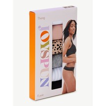 Women&#39;s Joyspun Cotton Thong Panties 6 Pair Pack Size Small (4-6) NEW - £7.07 GBP