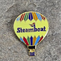 STEAMBOAT Hot Air Balloon Souvenir Resort Travel Ski Vintage Lapel Pin C... - £10.04 GBP