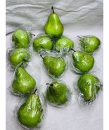 12pcs Artificial Green Pears Simulation Fake Fruits Kitchen Home Food Decor - £4.75 GBP