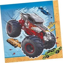 Hot Wheels Monster Truck Lunch Dinner Napkins Party Supplies 16 Per Package - $5.45