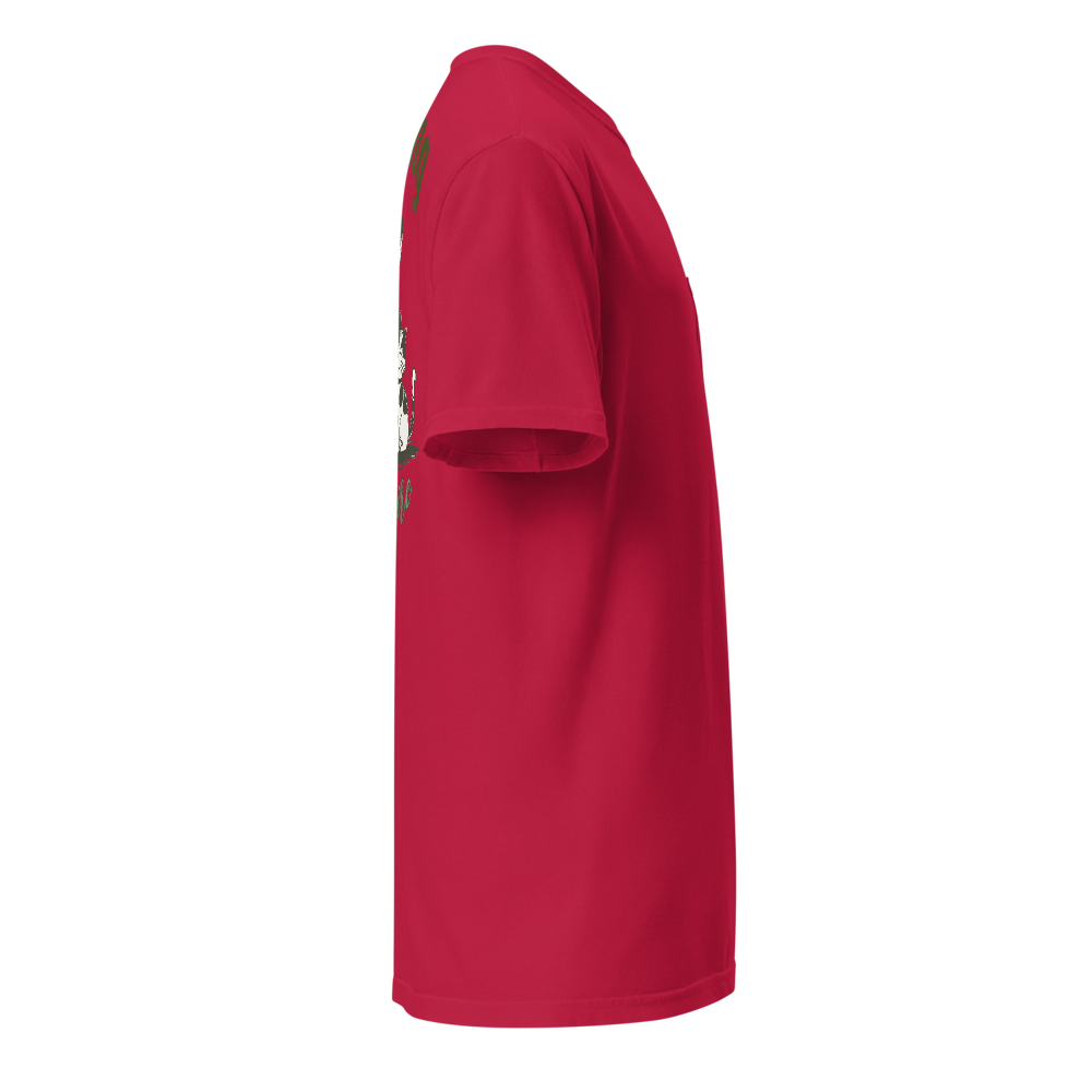 Unisex Garment-Dyed Pocket T-Shirt – Sibling (Back Print, Red) Item image 4