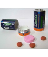 4 BATTERY C SHAPED STASH PILL BOX hide batteries novelty holder pills sa... - $25.99 CAD