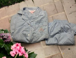 Vintage 70s Carriage Court Sz M 12/14 Lightweight Blue Pajamas Shorts/Sh... - $29.69