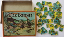 antique ARK DOMINOES noah wilder mfg usa toy bible animal early 1900s - £54.69 GBP