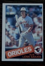Lenn Sakata, Orioles,  1985  #81 Topps Baseball Card, VG COND - £0.77 GBP