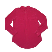 NWT Equipment Slim Signature in Persian Red Washed Silk Button Down Shirt M $204 - £77.97 GBP
