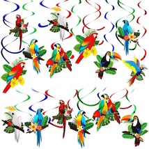 30 Tropical Birds Party Supplies Tropical Hawaiian Decorations Toucan Parrot Par - £16.03 GBP