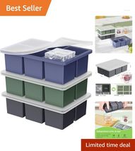 Odor-Free Silicone Ice Cube Trays - Perfect 2-Inch Squares for Cool Cock... - $22.72