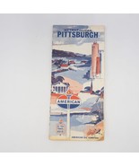 1963 Pittsburgh Road Map Standard Oil American Oil Company - £25.16 GBP